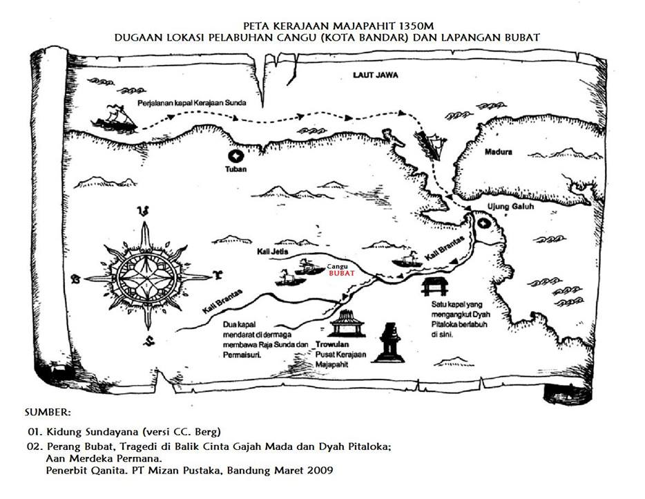 Peta Kemaharajaan Majapahit